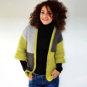 Pistachio Amid Rocks Jacket. Pdf Crochet Pattern