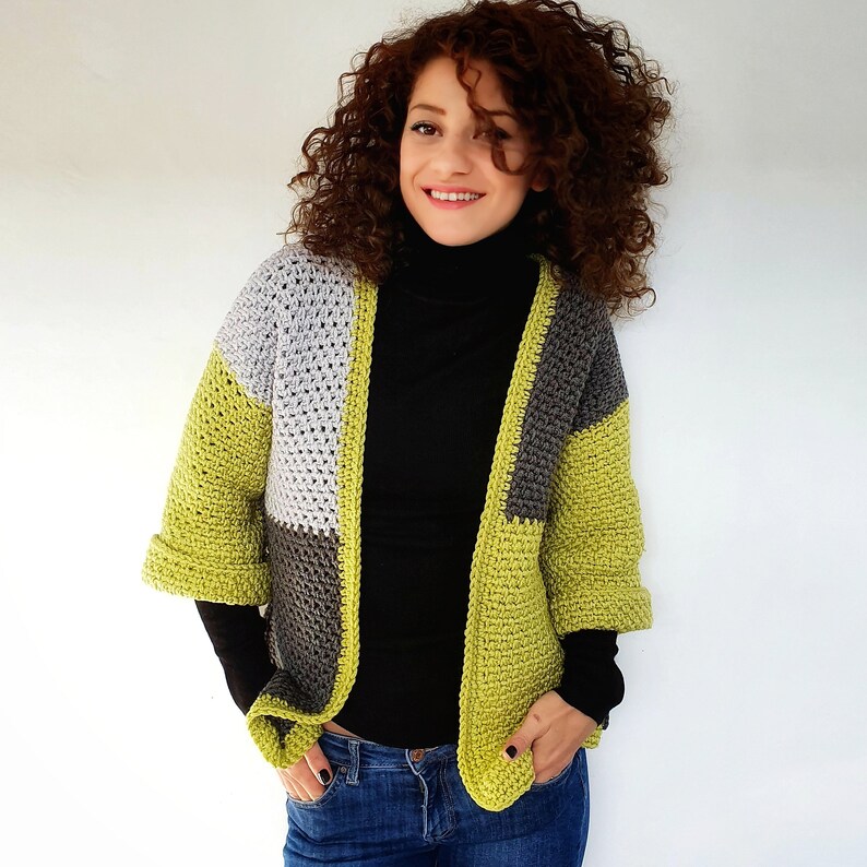 Pistachio Amid Rocks Jacket. Pdf Crochet Pattern image 1