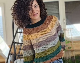 CROCHET PATTERN//ColorFall Sweater