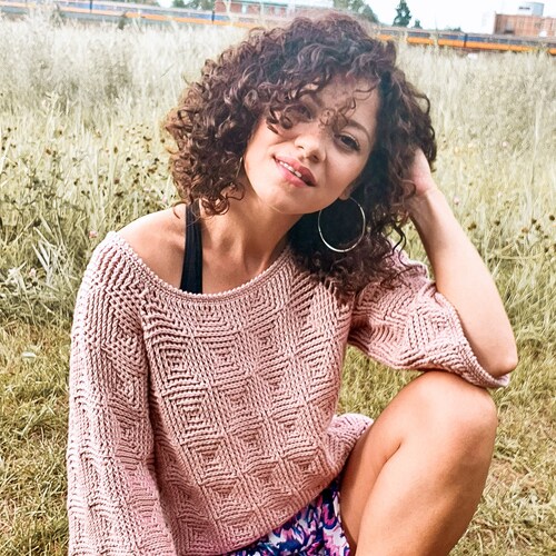 Crochet Pattern//Shining Pearl Sweater