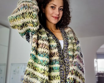 KNITTING PATTERN// Cozy Fluffy Cardigan