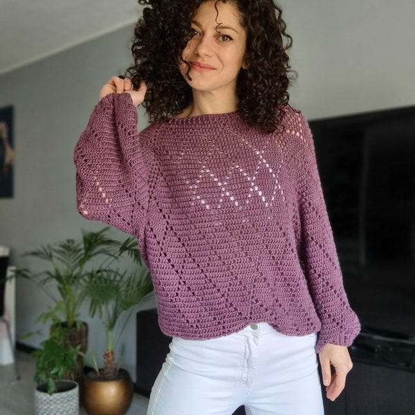 Patron au crochet//Mon pull précieux