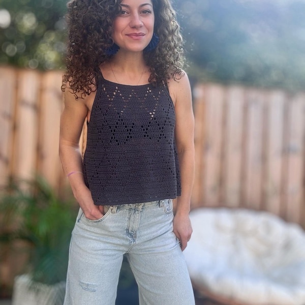 Evening Mist Top – Crochet Lace Top Pattern (PDF)