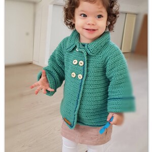 Crochet Pattern for Baby Girl Cardigan image 4