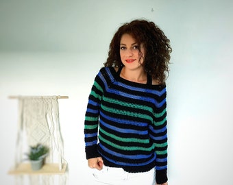 Mixed Up Sweater - PDF Crochet Pattern