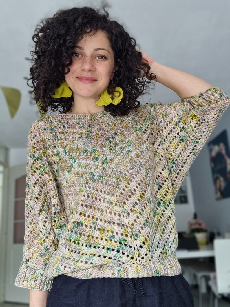 Crochet Pattern // Starry Night Blouse image 4