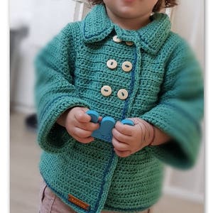 Crochet Pattern for Baby Girl Cardigan image 3