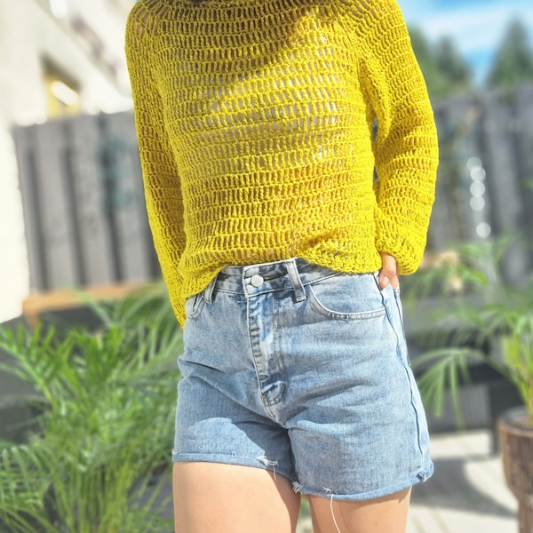 Patron au crochet // Pull d'été Pride