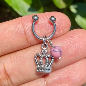 Crown cartilage, helix, conch, earlobe earring