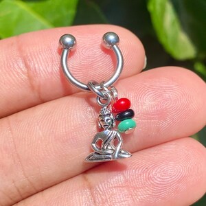 Pharaoh cartilage, helix, conch, earlobe earring