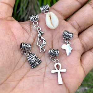 5 pcs Sisterlocks Jewelry, Small Dreadlock jewelry, hair accessories, ethnic