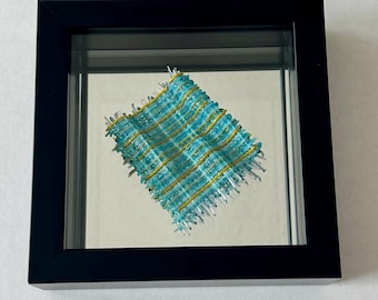 Framed Miniature Woven Glass