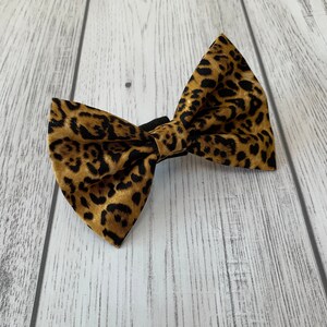 Leopard Print Dog Bow Tie