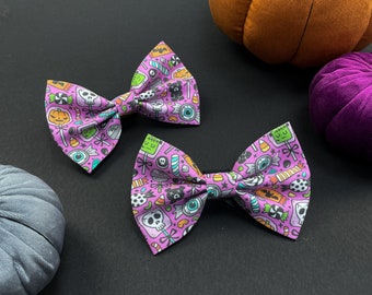 Halloween Treats dog dickie bow tie