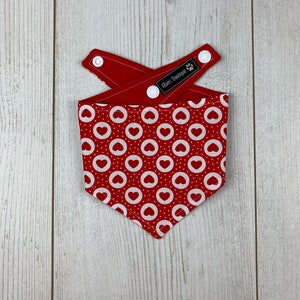 Double sided Little Heart Breaker Valentines Dog Bandana image 3