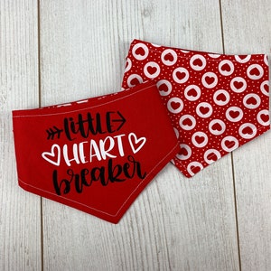 Double sided Little Heart Breaker Valentines Dog Bandana image 5