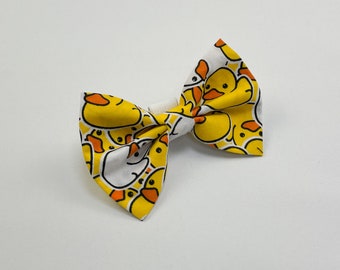 Rubber Ducky dog bow tie