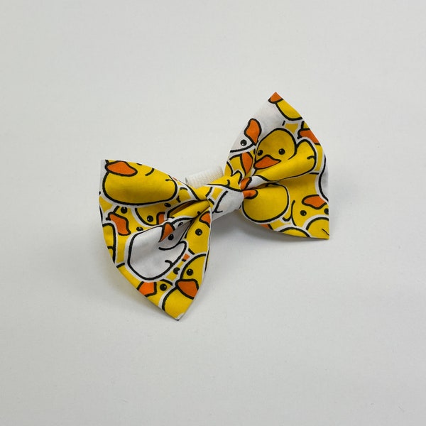 Rubber Ducky dog bow tie