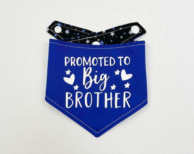 Featured listing image: Big Brother Dog Bandana | Promoted to Big Brother | Baby announcement Dog Bandana