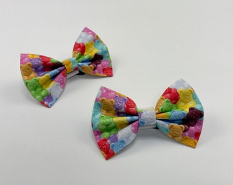 Fun Jelly Bears dog bow tie