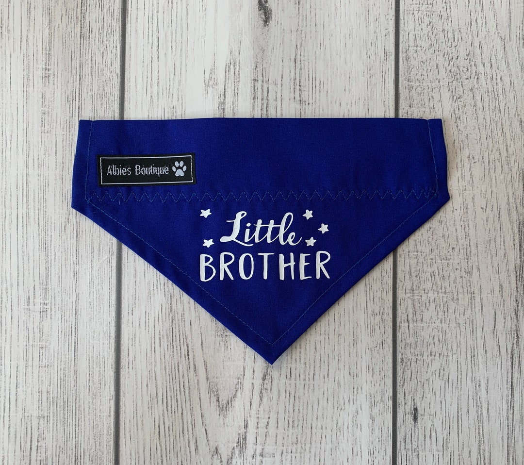 Little Brother Dog Bandana / Over the Collar Bandana / Royal Blue