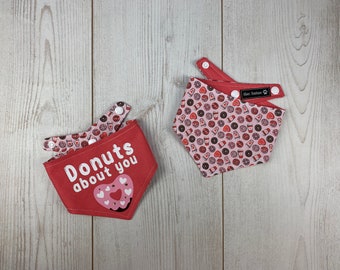 Donuts About You Reversible Dog Bandana