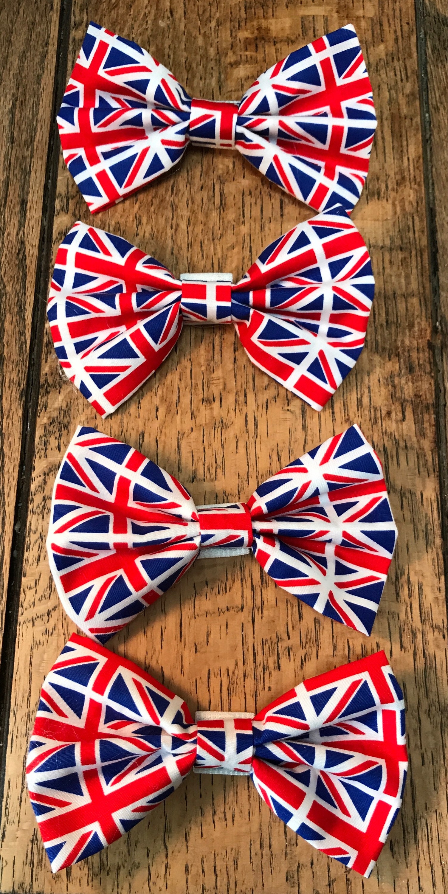 union jack dog bow tie