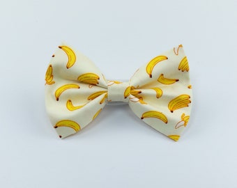 Banana dog bow tie