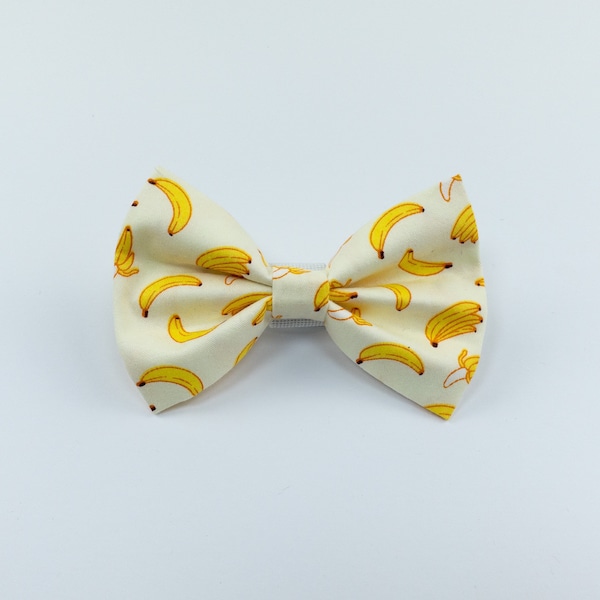 Banana dog bow tie