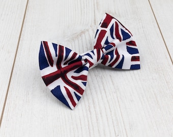 Jubilee Union Jack Dog Bow Tie