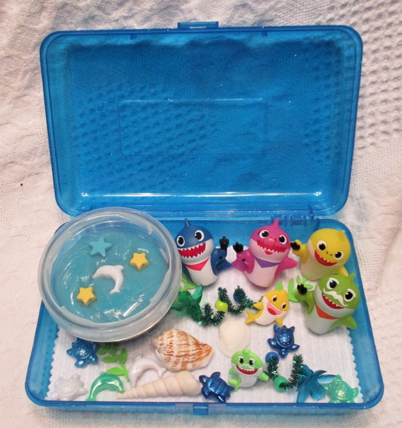 Baby Shark Play Dough Box Sensory Box Busy Box Creative
