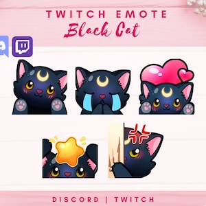 Black Cat Twitch Emotes