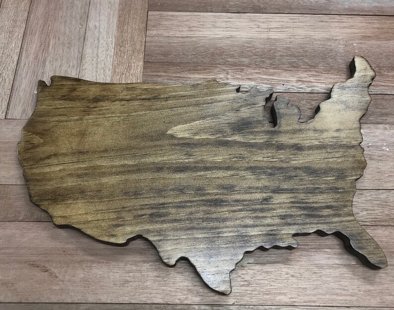 Wood USA Wall Art Etsy