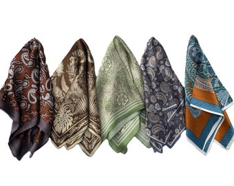 100% Silk Scarf/Silk Hair Scarf/Silk Headscarf/Silk Bandana/Silk Neckercheif/Braid Scarf/Silk Neck Scarf