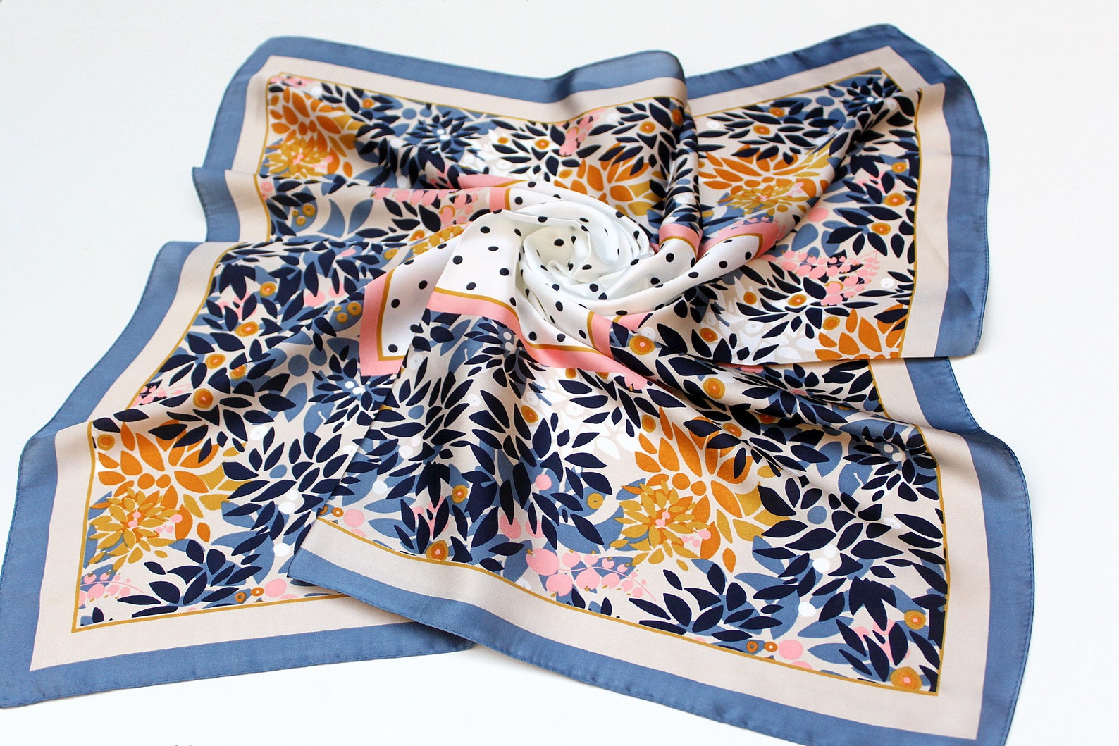 Silky Hair Scarf/23 Square Neck Scarf/bag Scarf/bohemian Etsy