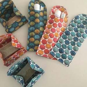 soap pouch, toothbrush pouch, soap box, coated cotton - cutlery pouch -