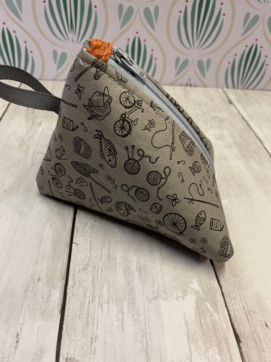 Notions pouch Notion Bag Zippered Notion Bag Triangle Etsy