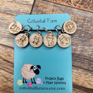 Cat Stitch Markers, Knitting Marker, Stitch Marker for Knitting, crochet markers