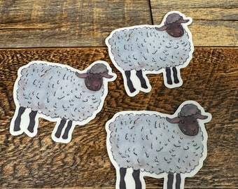 Sheep stickers, vinyl stickers, waterproof stickers