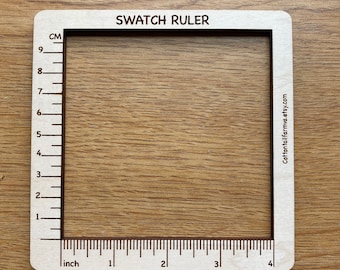 Swatch Ruler, Swatch measuring tool, swatch Knitting ruler