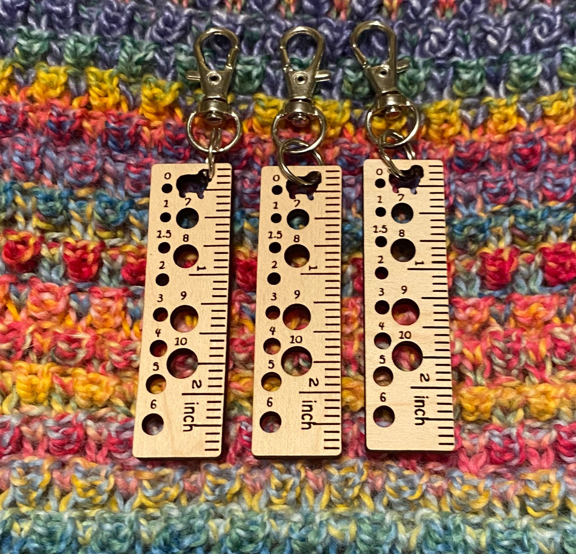 Knitting needle gauge, Needle Gauge, knitting tool