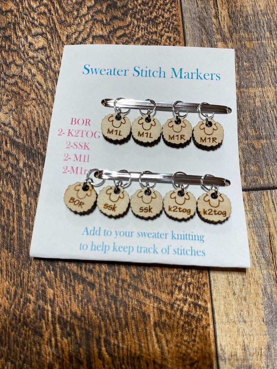 Stitch Marker Counters, Sweater Knitting Marker, Stitch Marker for  Knitting, Sheep stitch markers, sweater knitting