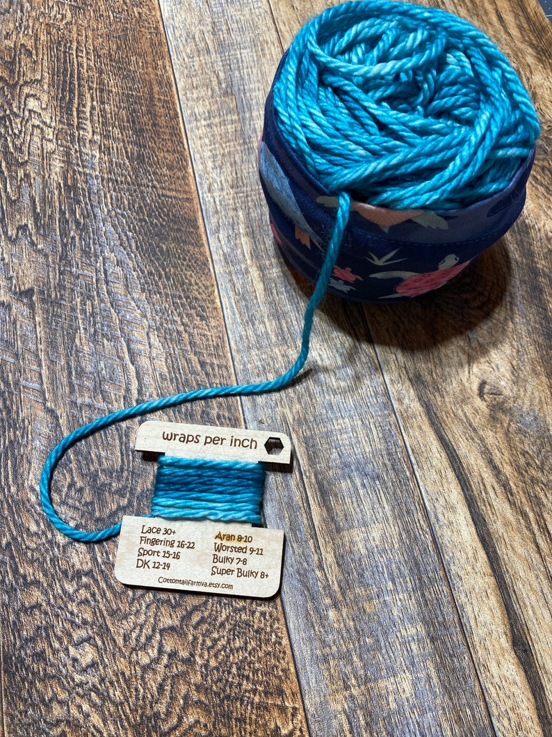 Wraps per Inch Gauge Yarn Tool Knitting Tool WPI Tool Etsy