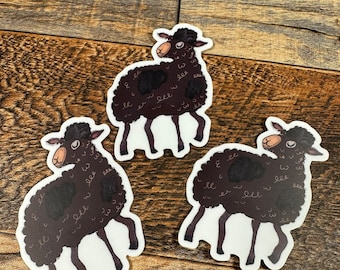 Sheep stickers, vinyl stickers, waterproof stickers