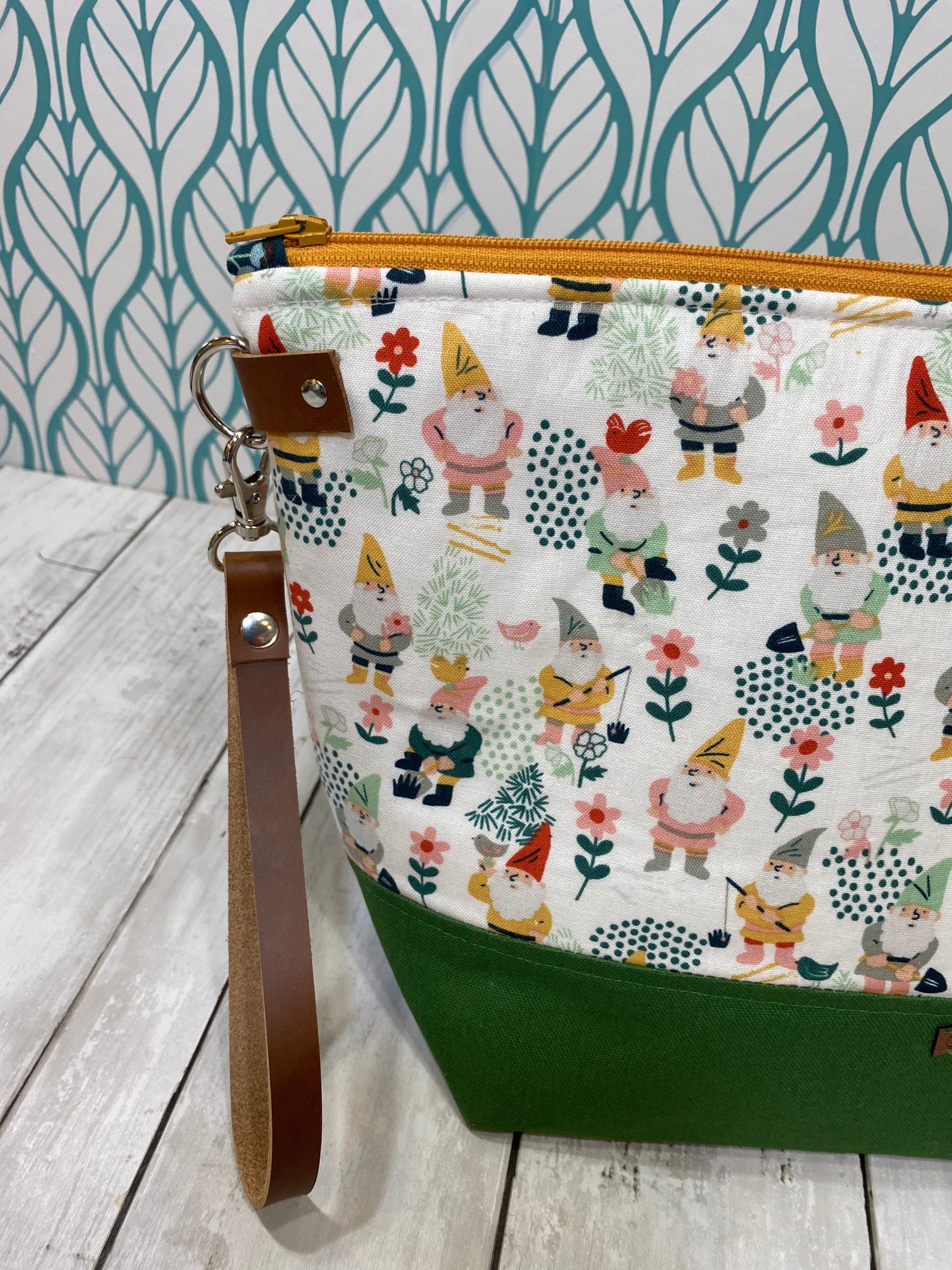 Project Bag Knitting Bag Zippered Project Bag Zipper Etsy