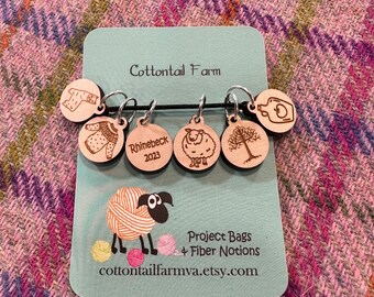 Rhinebeck Stitch Markers, Knitting Marker, Stitch Marker for Knitting, crochet markers