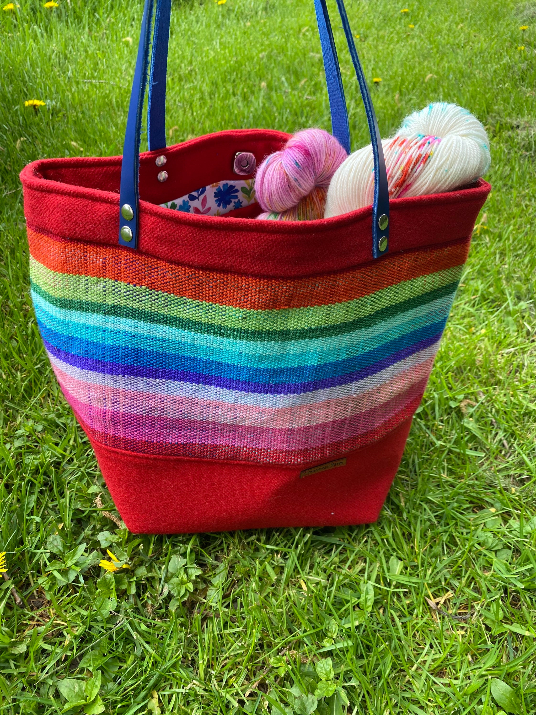 knitting project canvas bag knitting project canvas bag