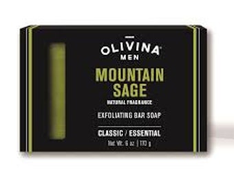 Olivina Men Exfoliating Bar - Mountain Sage