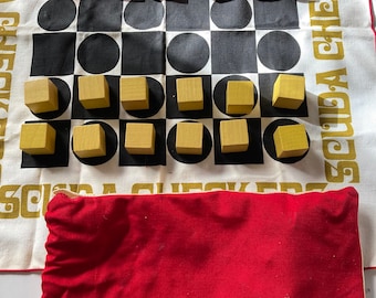 Scuda Checkers game designed by Bob van Allen