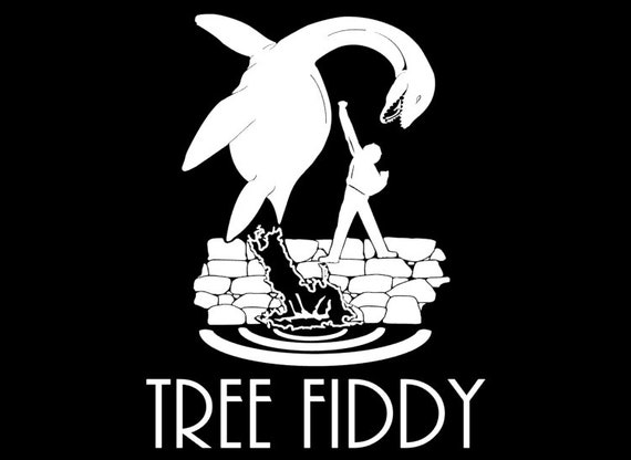 Tree Fiddy Nessie Decal Funny Humor Joke Creature Free Freedom | Etsy